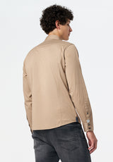 Sagrani Men's Long-Sleeve Shirt color DUNE