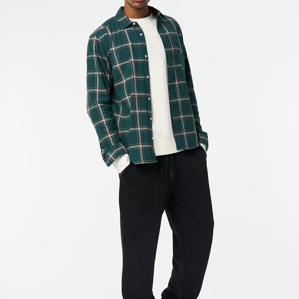 Sago Men's Long Sleeve Plaid Shirt, Deep Teal – Buffalo Jeans