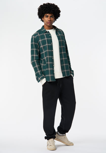 最終値下げ MASU SHAGGY PLAID SHIRT グリーン サイズ46 Sago Men's Long Sleeve Plaid Shirt, Deep Teal – Buffalo Jeans
