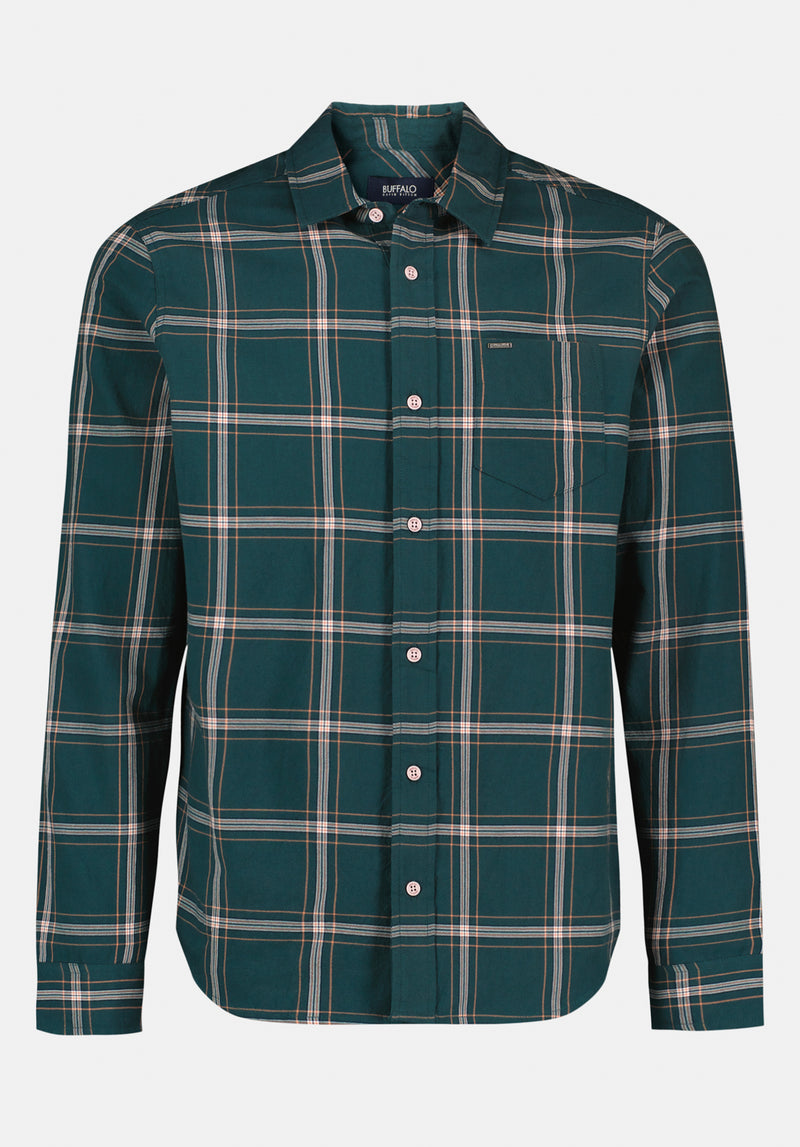 Sago Men's Long-Sleeve Plaid Shirt, DEEP TEAL – Buffalo Jeans