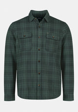 Samme Men's Long-Sleeve Plaid Blanket Shirt color FERN