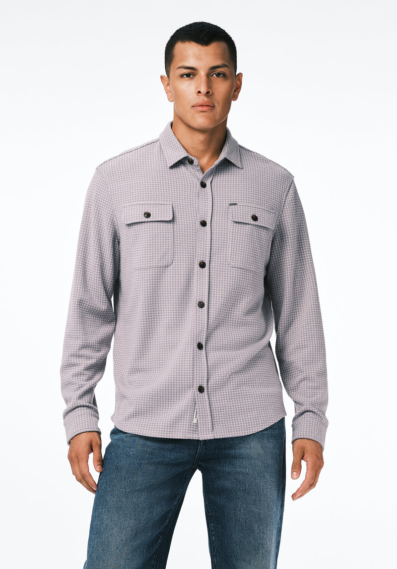 Samme Men's Long-Sleeve Plaid Blanket Shirt color CHARLIE