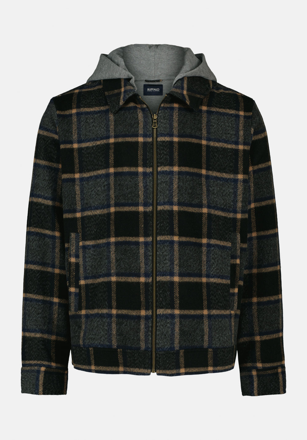 Jude Men's Boxy Plaid Jacket, CHARCOAL – Buffalo Jeans