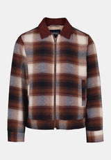 Julio Men's Boxy Plaid Jacket color TAN