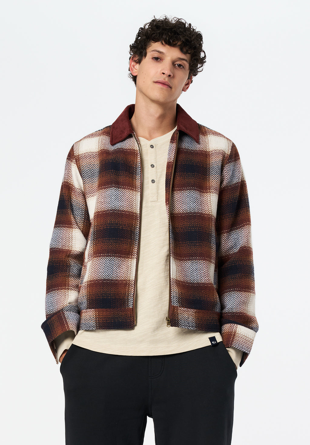 Julio Men's Boxy Plaid Jacket, TAN – Buffalo Jeans
