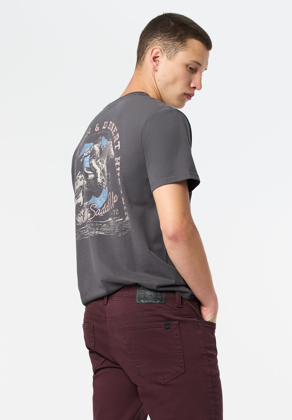 Tavian Desert Hustlin Print Graphic Tee – Buffalo Jeans
