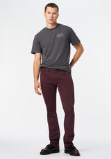 Tavian Men's Graphic T-Shirt with Desert Hustlin Print color GRAY PINSTRIPE
