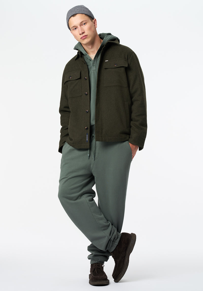 Jace Men's Shacket color FERN