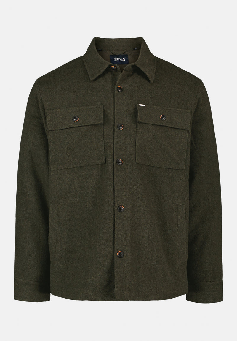 Jace Men's Shacket color FERN