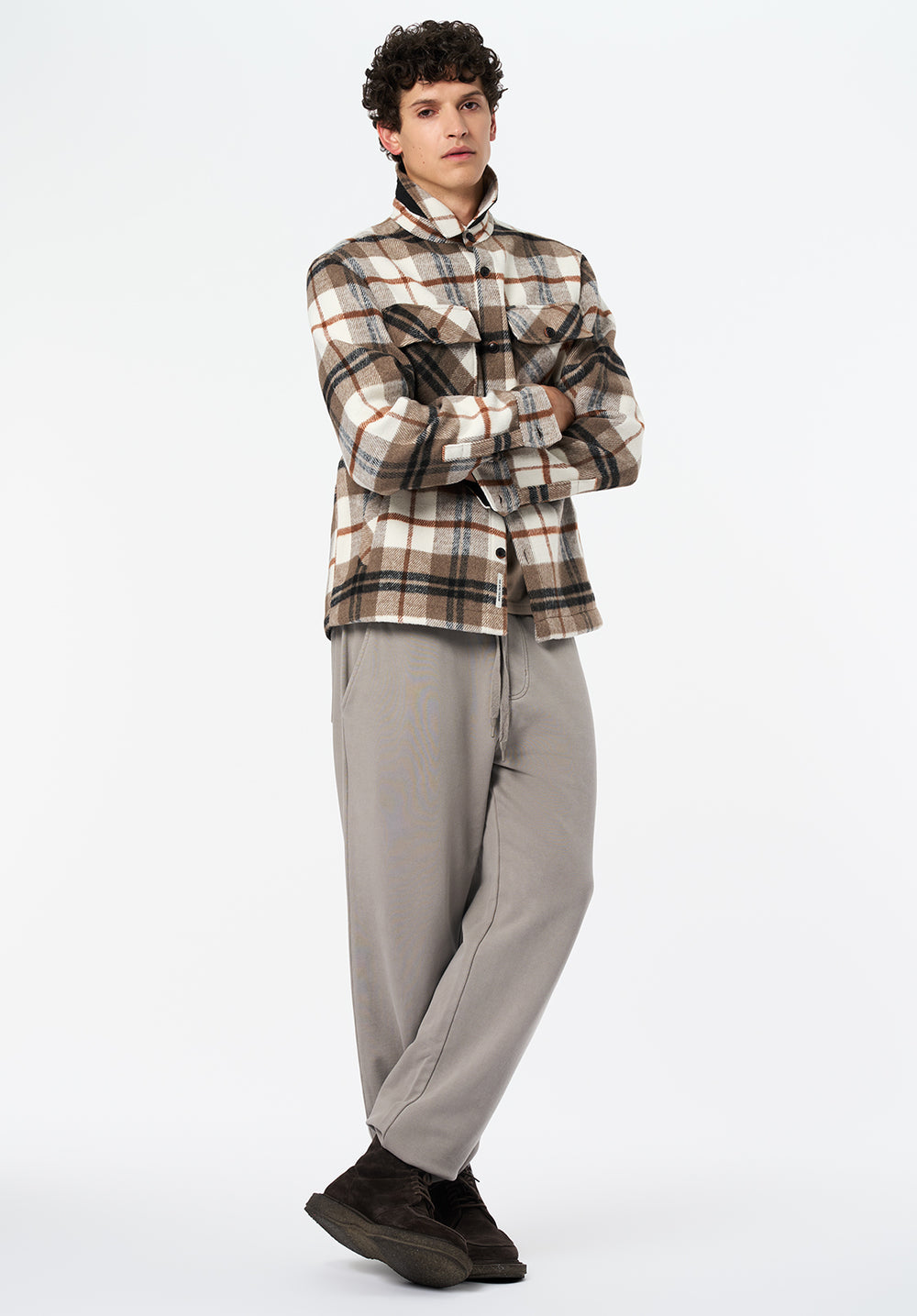 Jace Men's Plaid Shacket, Milk – Buffalo Jeans