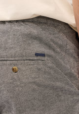 Pilsen Men's Linen-Blend Straight-Leg Pull-On Pants, Heather Black - BM24724