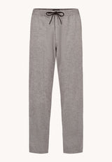 Pilsen Men's Linen-Blend Straight-Leg Pull-On Pants, Heather Black - BM24724