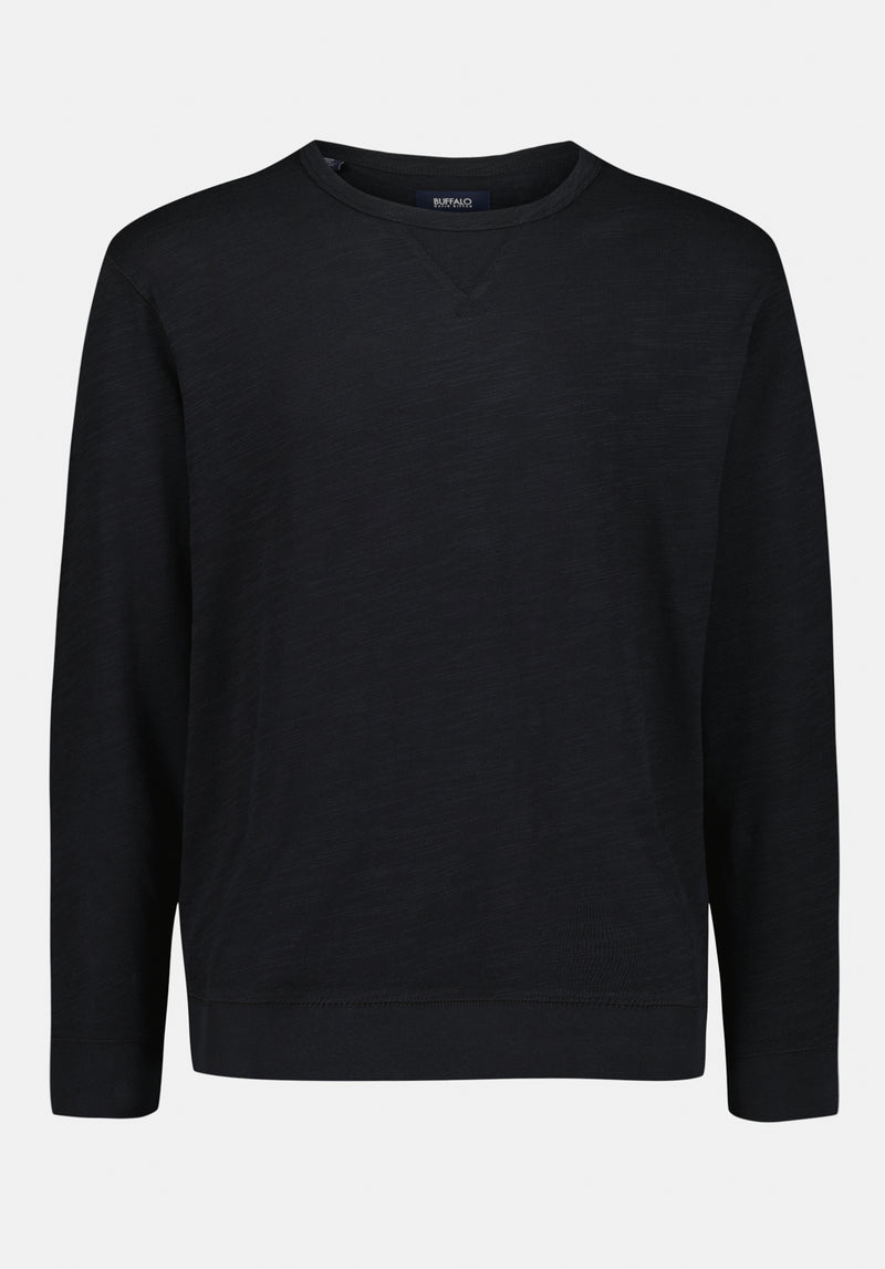 Kalder Men's Long-Sleeve Relaxed Top color BLACK