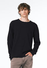 Kalder Men's Long-Sleeve Relaxed Top color BLACK