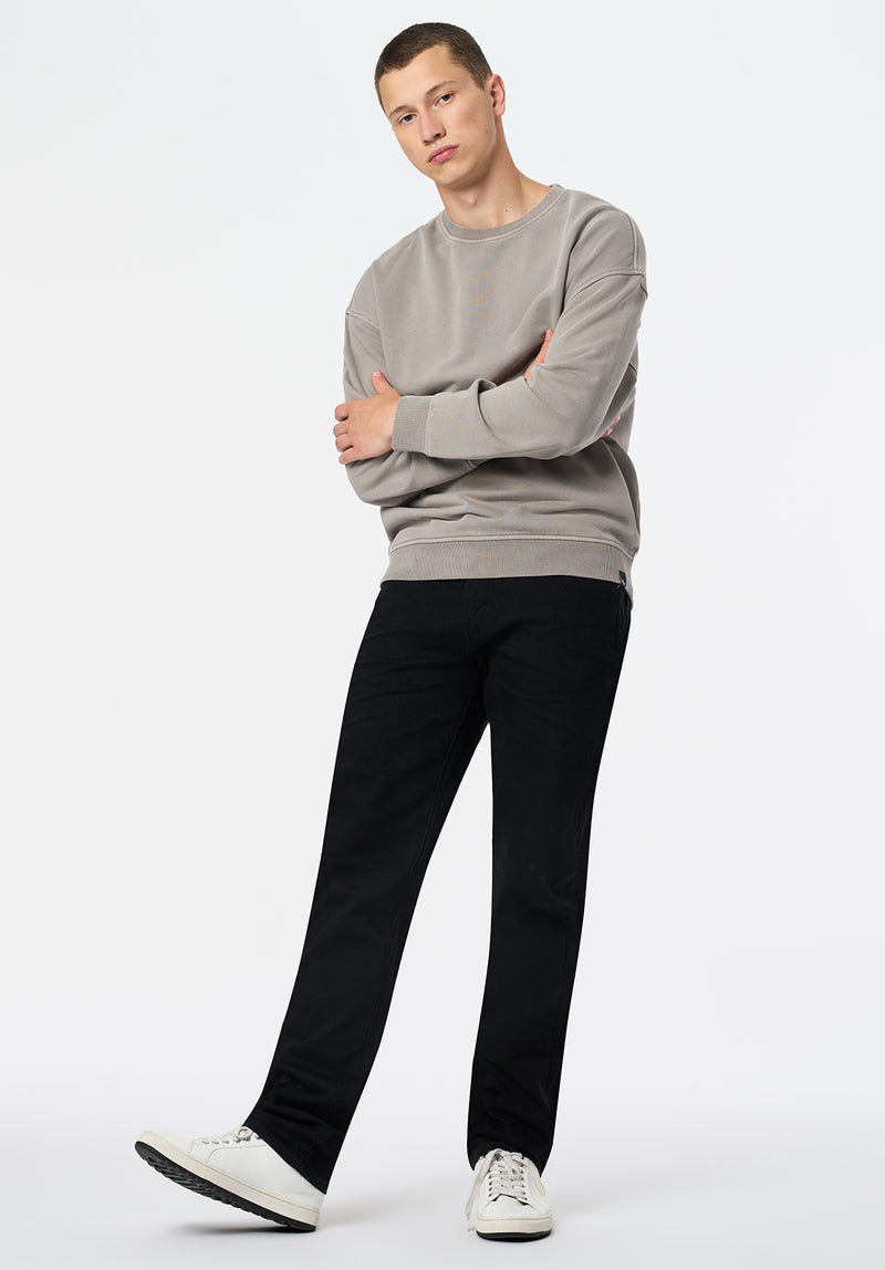 Famke Men's Relaxed Crewneck Sweatshirt color DRIFTWOOD