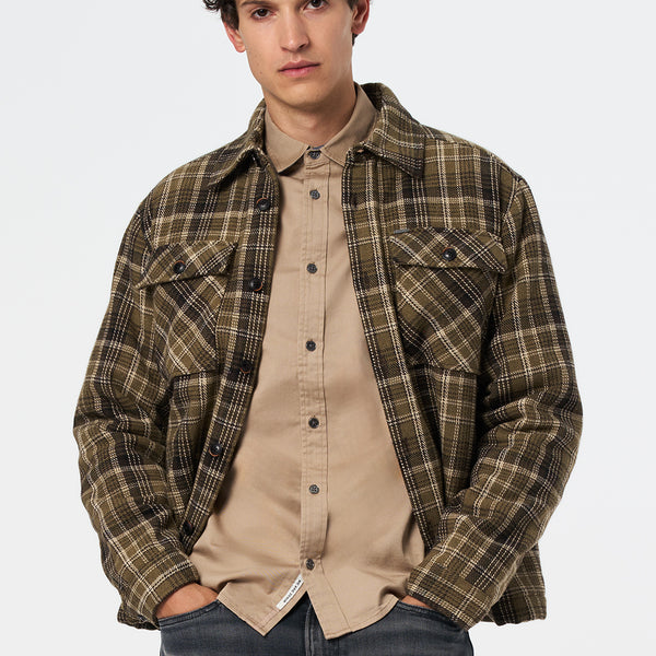 Jaceko Men's Sherpa-Lined Plaid Shirt Jacket, FERN – Buffalo