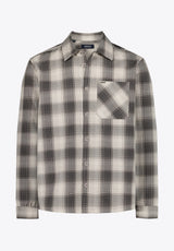 Samuel Men’s Plaid Long-Sleeve Shirt, Charcoal - BM24753