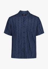 Sandro Men's Printed Short-Sleeve Camp Shirt, Whale - BM24768