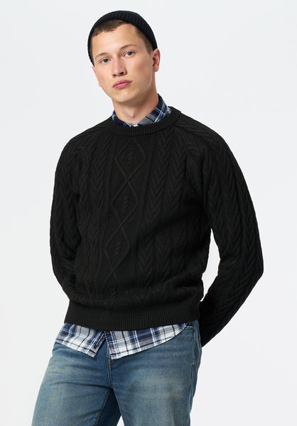 Walder Relaxed Cable Knit Sweater – Buffalo Jeans