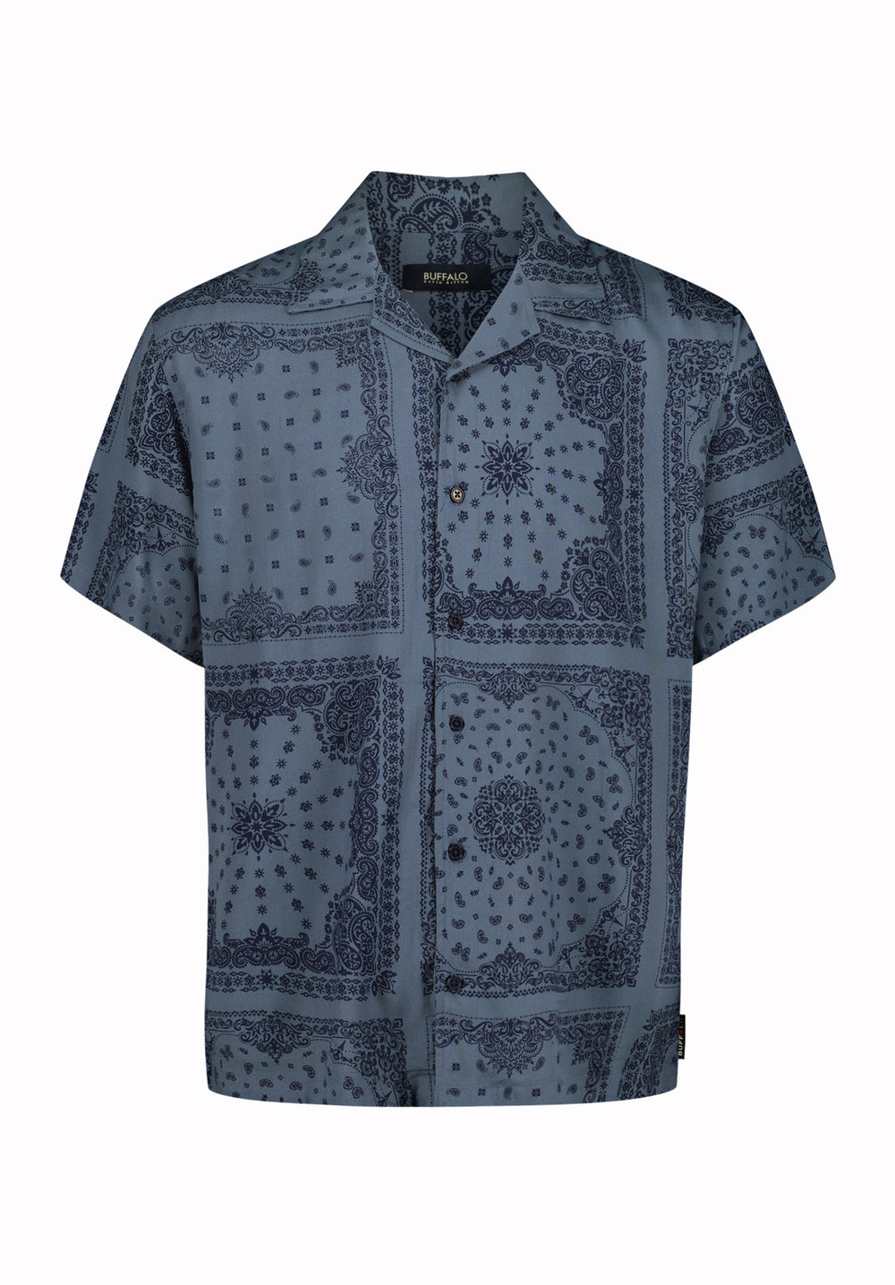 Sandro Men's Short Sleeve Printed Camp Shirt, Mirage – Buffalo Jeans