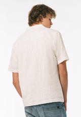 Buffalo David Bitton Soriel Men’s Short Sleeve Shirt COLOR Milk 
