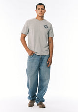 Tarma Men’s Graphic T-Shirt with Après Ski Print, Heather Grey - BM24820