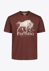 Turbaco Men’s Buffalo Print Graphic T-Shirt, Decadent Chocolate - BM24822