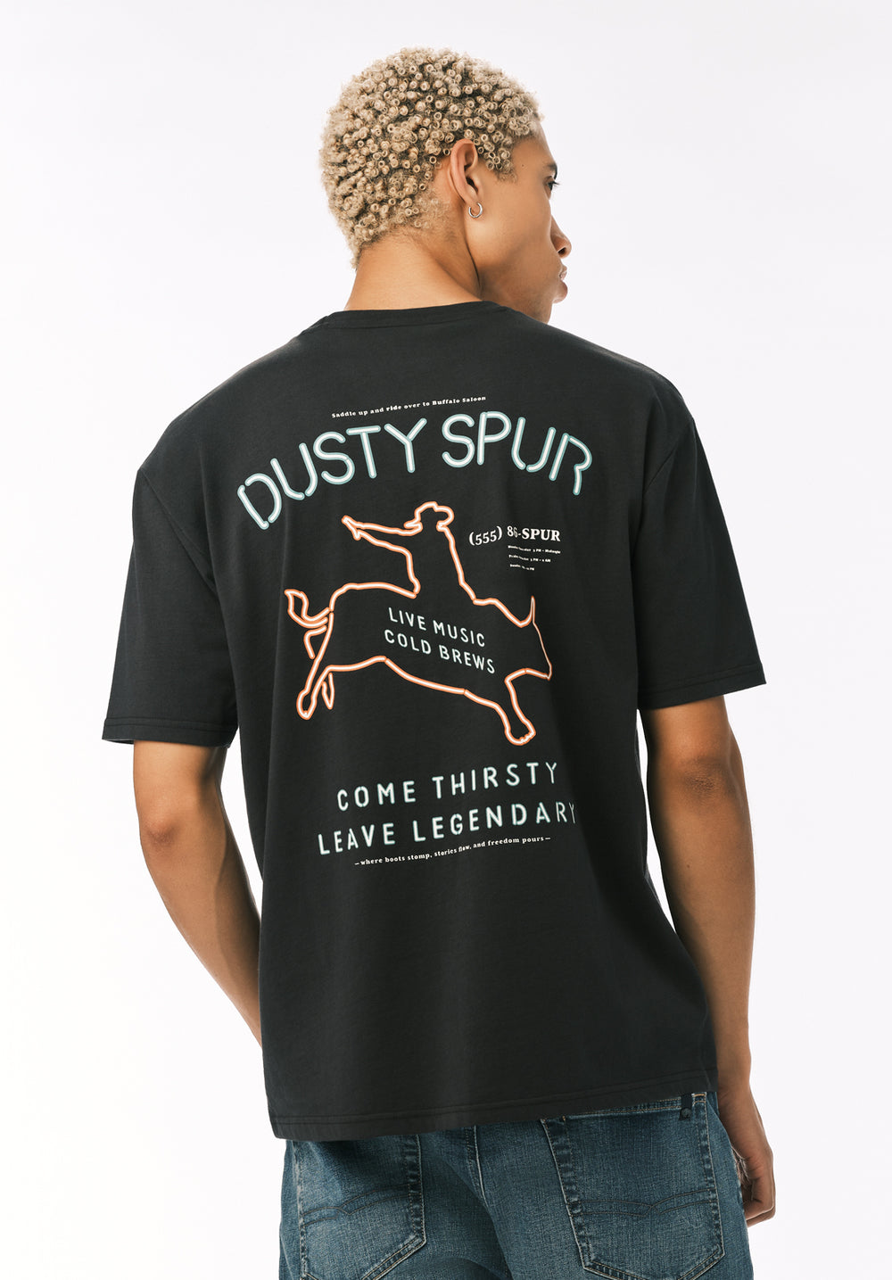 Archive BUFFALO BOBS Tシャツ black swag Tovax Men's Western Print Graphic Tee, Black – Buffalo Jeans