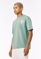 Buffalo David Bitton Teyze Men’s Dust & Glory Skull Graphic Tee COLOR Creme De Menthe 