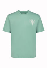 Buffalo David Bitton Teyze Men’s Dust & Glory Skull Graphic Tee COLOR Creme De Menthe 