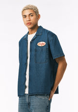 Buffalo David Bitton Shawn Men’s Short Sleeve Boxy Shirt COLOR Mirage 