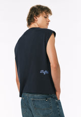 Buffalo David Bitton Kurt Men’s Cropped Graphic Tank COLOR Whale 
