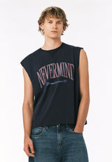 Buffalo David Bitton Kurt Men’s Cropped Graphic Tank COLOR Whale 