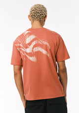 Buffalo David Bitton Trove Men’s Americana Graphic Tee COLOR Mineral Red 