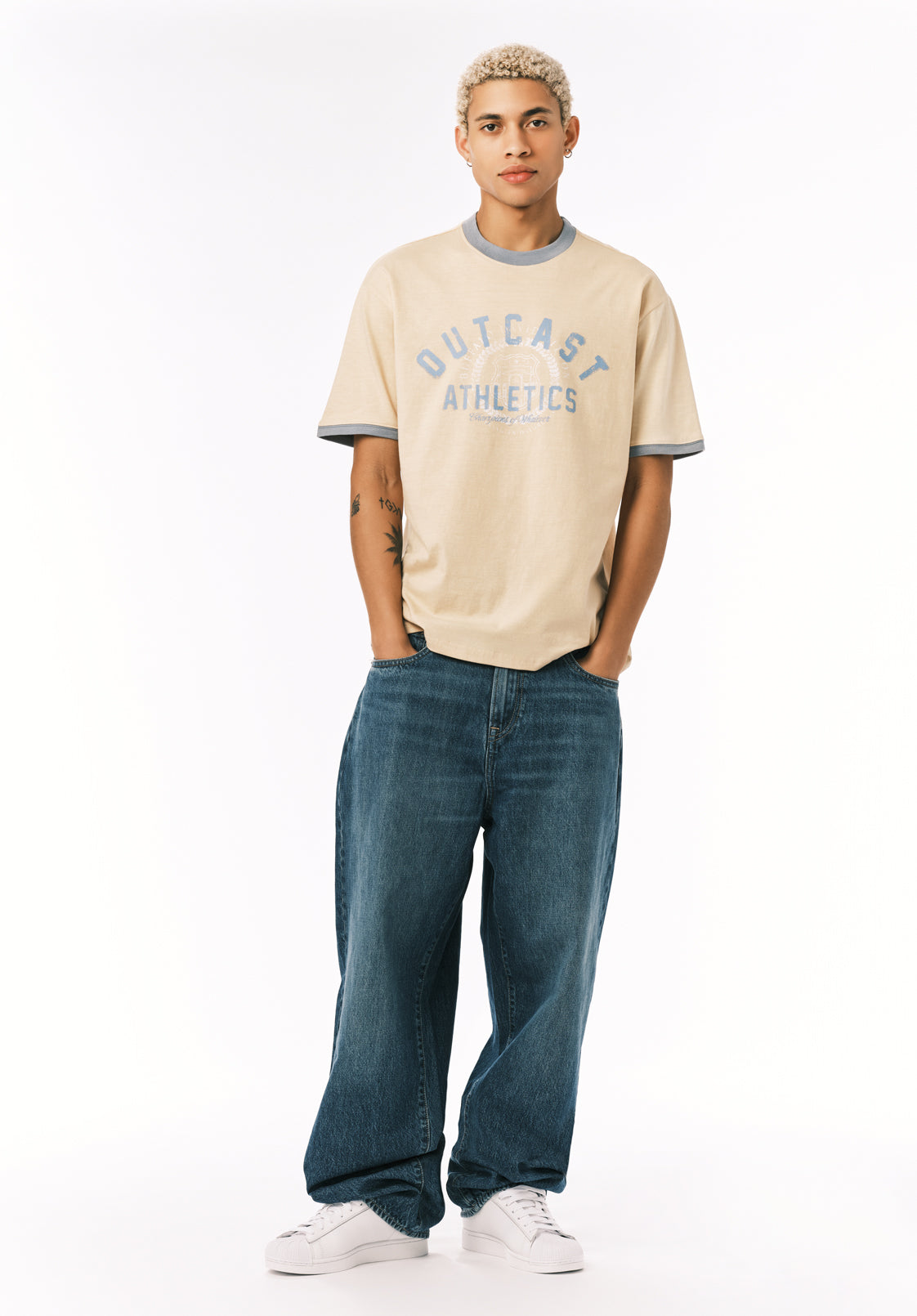 Korry Men’s Outcast Athletics Graphic T-Shirt, Boulder – Buffalo Jeans