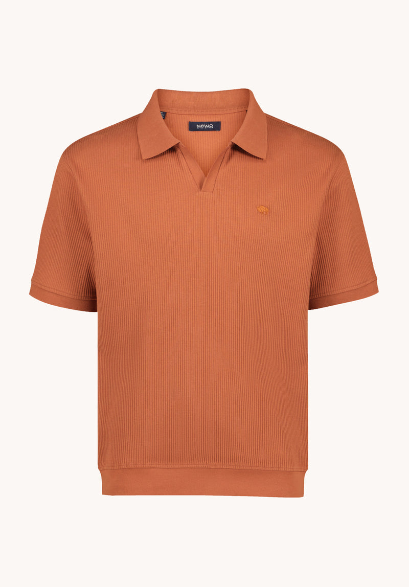 Kido Men's Short Sleeve Ribbed Polo, Coconut Shell – Buffalo Jeans