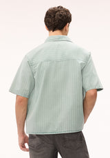 Buffalo Men Shirts Blue Woven Woven Long Sleeve Heavyweight Cotton Fabric Classic Collar
