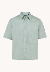 Buffalo Men Shirts Blue Woven Woven Long Sleeve Heavyweight Cotton Fabric Classic Collar