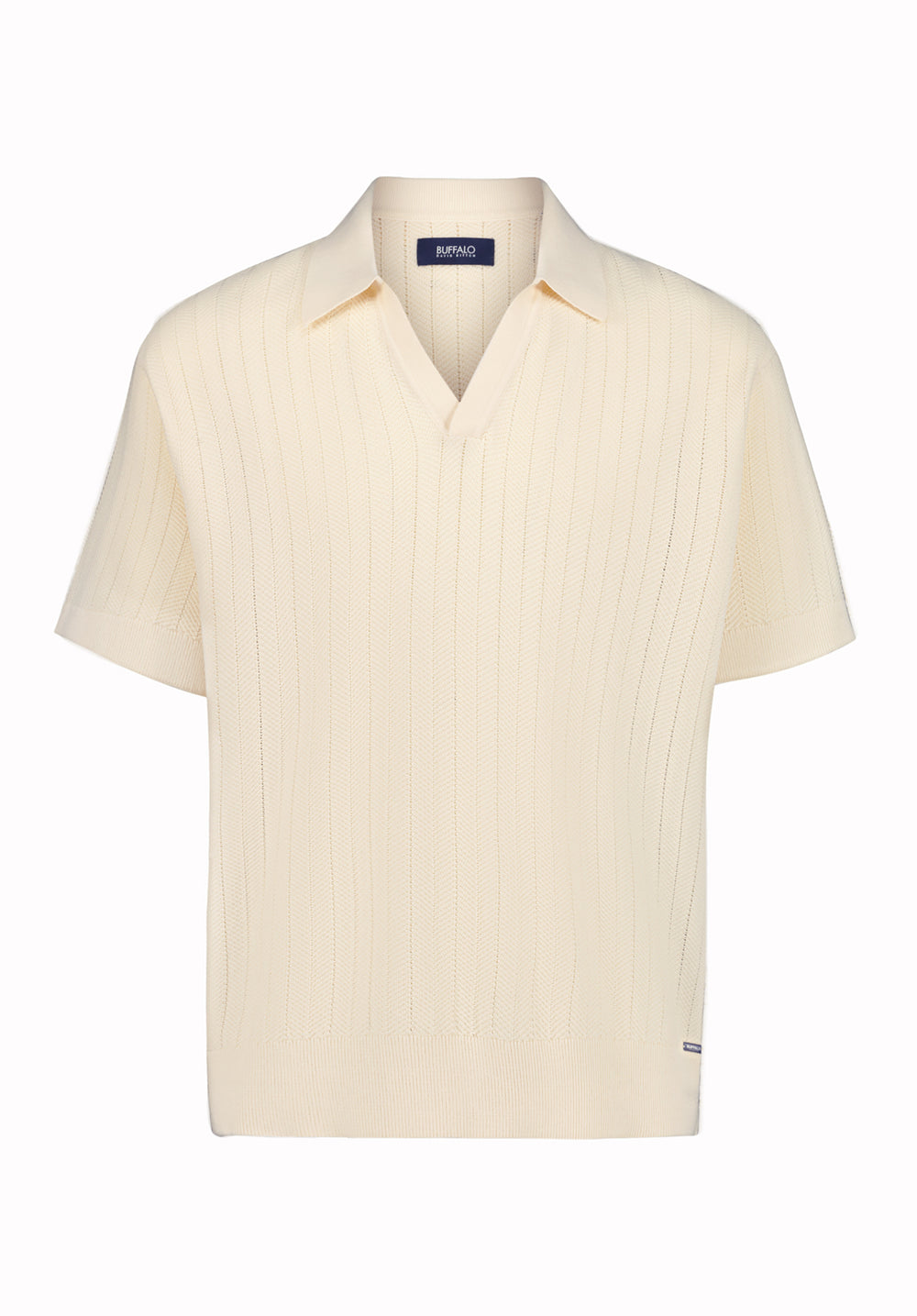 Wotex Men's Short Sleeve Sweater Polo, Buttercream – Buffalo Jeans