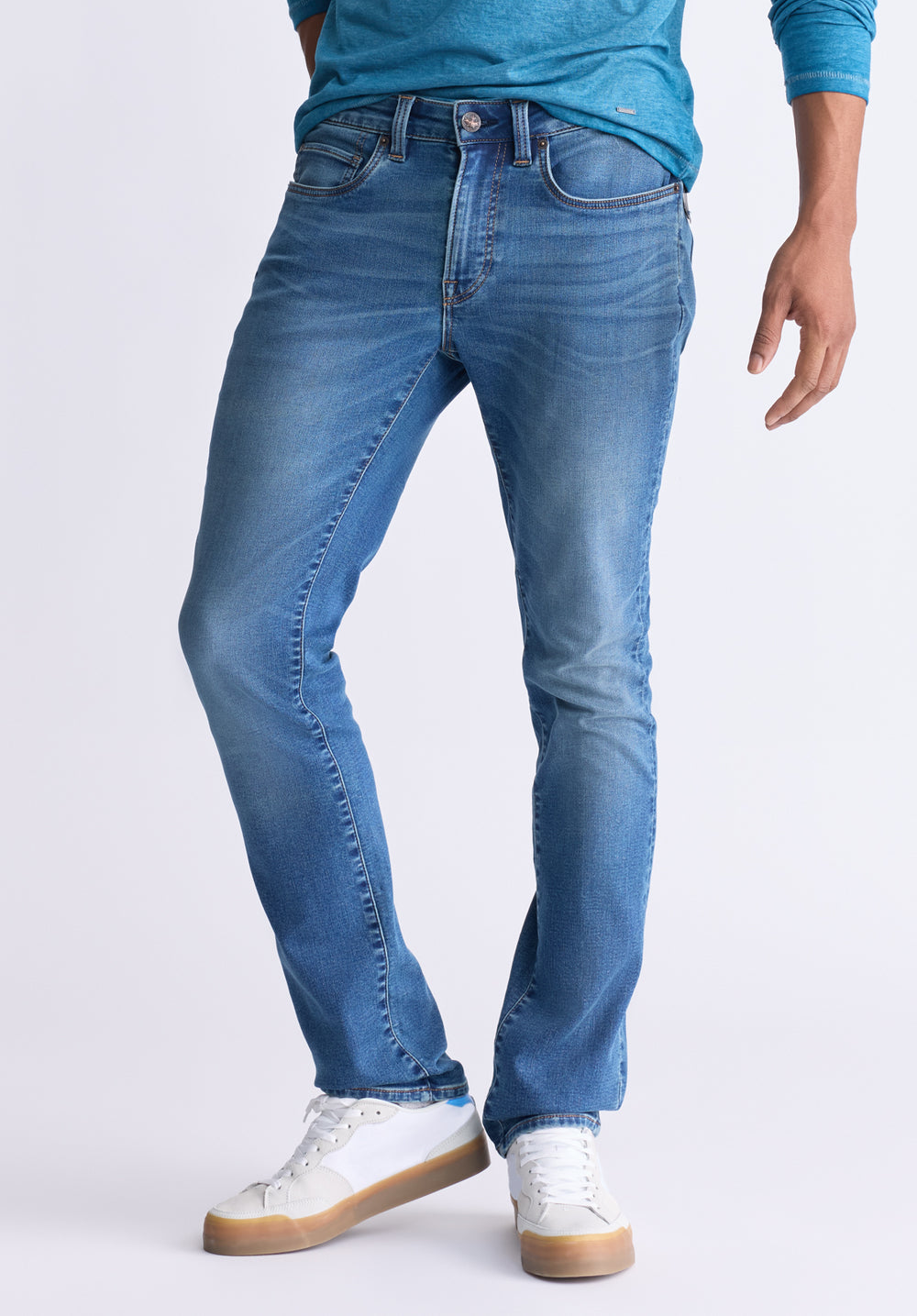 Slim Ash Men's Fleece Jeans, Authentic Washed Indigo – Buffalo Jeans