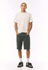 Buffalo David Bitton Relaxed Straight Dean Men's Freedom Flex Shorts COLOR Graphite 