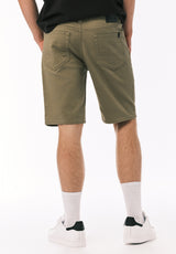 Buffalo David Bitton Relaxed Straight Dean Men's Freedom Flex Shorts COLOR Olive 