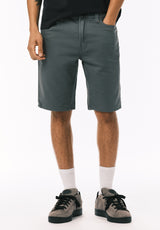 Buffalo David Bitton Relaxed Straight Dean Men's Freedom Flex Shorts COLOR Mirage Blue 