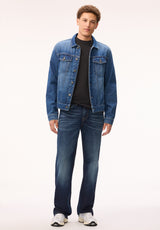 Buffalo Men Jeans Navy Denim Denim Pants Stretch 
