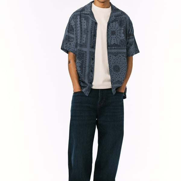 Mikey Men's Baggy Fit Jeans, Whiskered And Worn – Buffalo Jeans