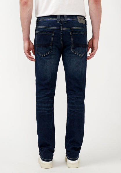 Buffalo David Bitton Slim Straight Classic Medium Blue Evan-X Jeans - BPM12633EL Color CLASSIC MEDIUM