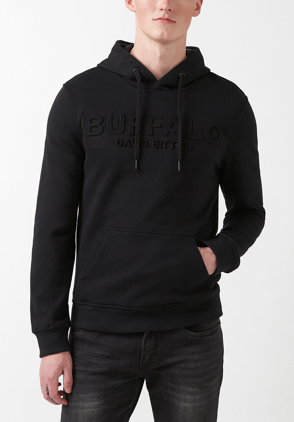 Fadol Men's Fleece Hoodie in Black – Buffalo Jeans