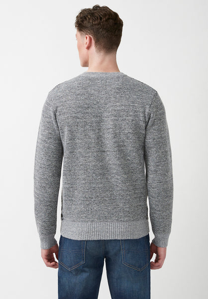 Buffalo David Bitton Welwine Grey Plaid Men's Sweater - BPM14404C Color GREY PLAID