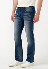 Buffalo David Bitton Straight Authentic Blue Six-X Jeans - BPMD01076SL Color AUTHENTIC BLUE