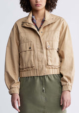 Buffalo David Bitton Lorah Women’s Jacket with Pockets In Tan - JK0019P Color TAN